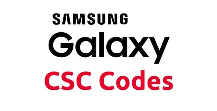 Samsung Galaxy CSC Region Code